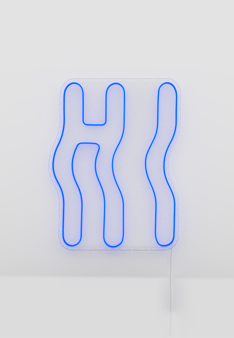 "Hi" Neon Sign