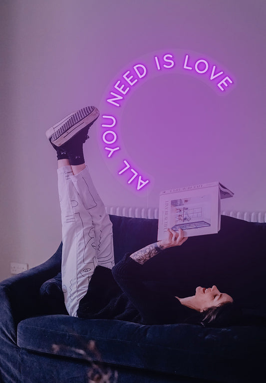 "All You Need Is Love" Neon Sign