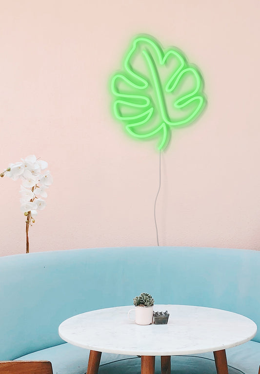 "Leaf" Neon Sign