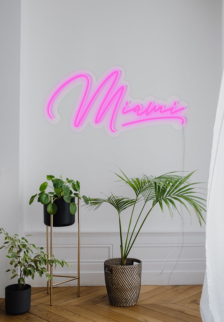 "Miami" Neon Sign