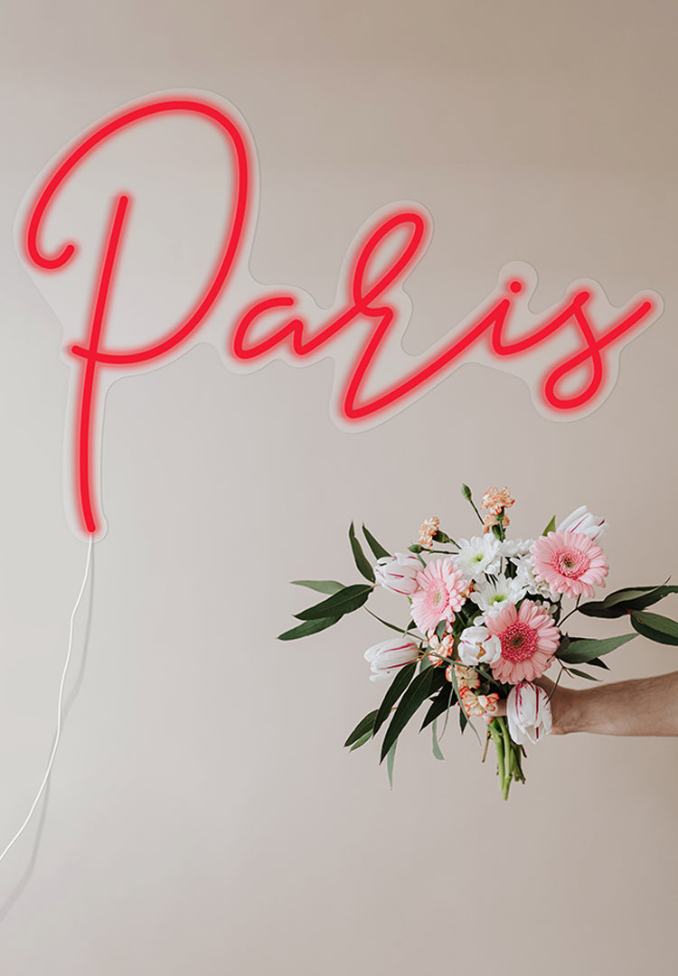 "Paris" Neon Sign