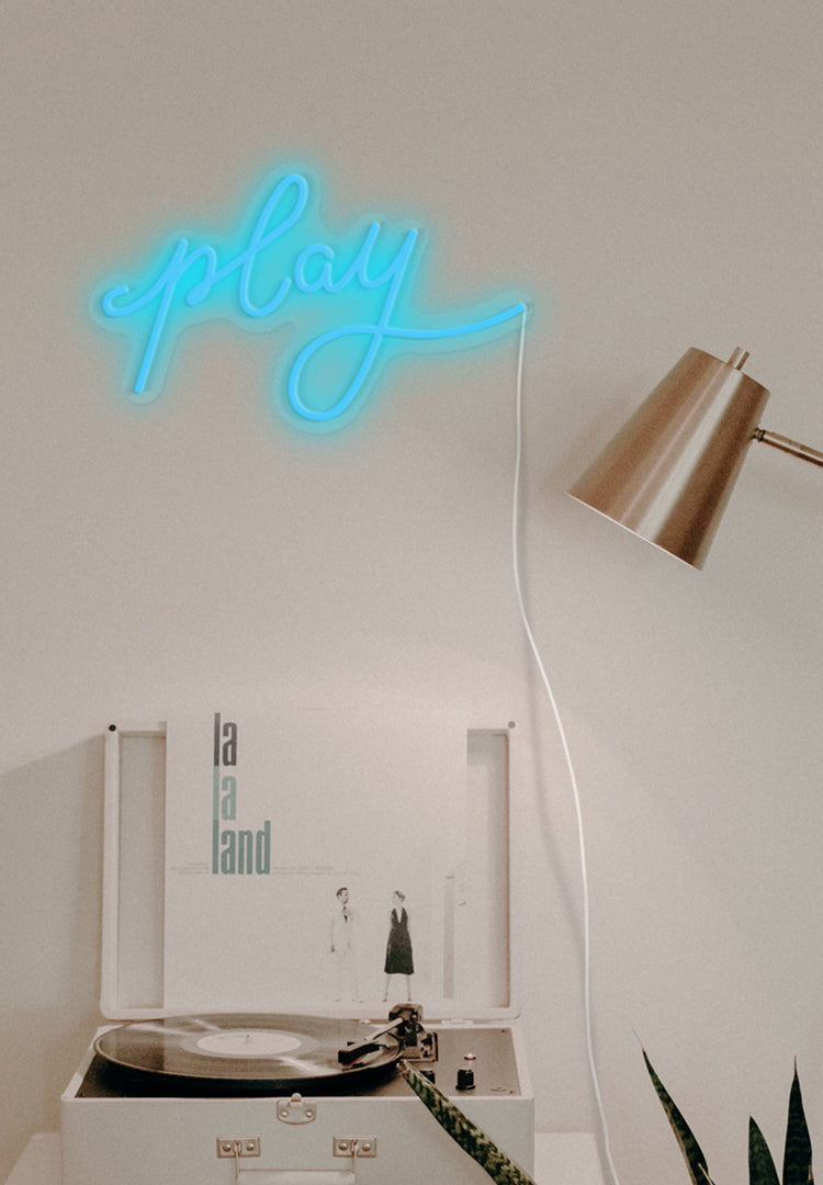"Play" Neon Sign