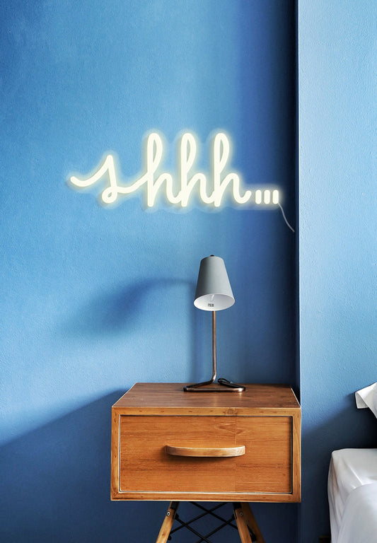 "Shhh" Neon Sign