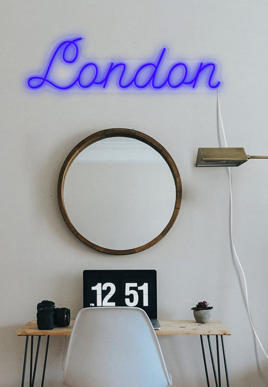 "London" Neon Sign