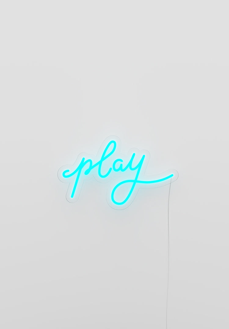 "Play" Neon Sign